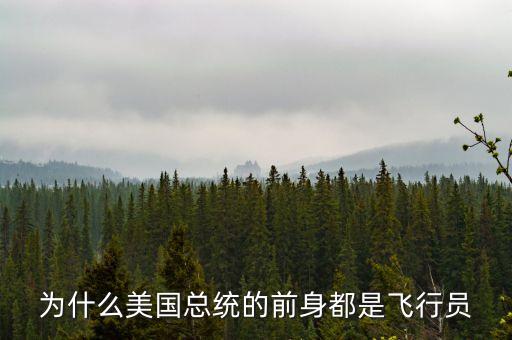 為什么美國總統(tǒng)候選人都是前，為什么美國總統(tǒng)的前身都是飛行員