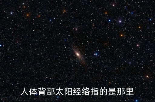 后背的大經(jīng)是什么，人體背部太陽經(jīng)絡(luò)指的是那里