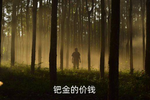 鈀金的價錢