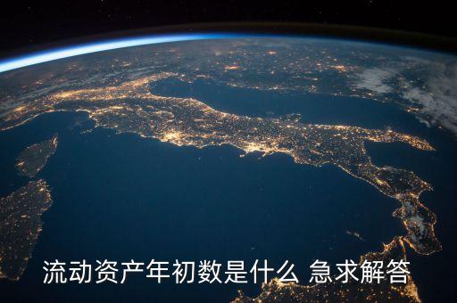 流動(dòng)資產(chǎn)的年初數(shù)是什么意思，流動(dòng)資產(chǎn)年初數(shù)是什么 急求解答