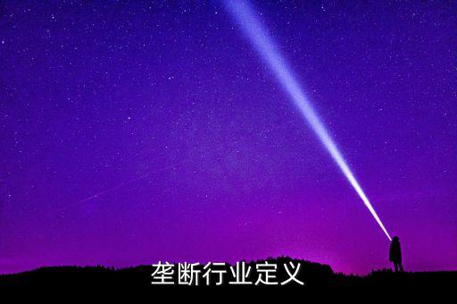 壟斷行業(yè)定義