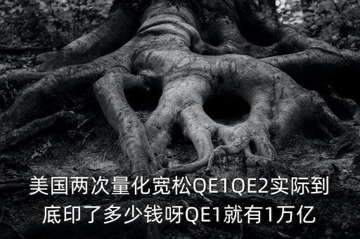 美國(guó)qe1什么時(shí)候推出的，美國(guó)兩次量化寬松QE1QE2實(shí)際到底印了多少錢呀QE1就有1萬億