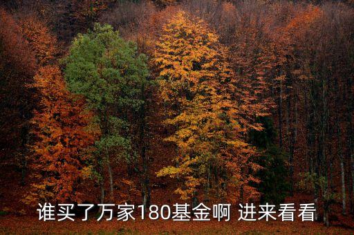 萬家180屬于什么基金，萬家180基金如何