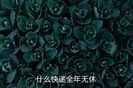 什么快遞全年無休，什么快遞全年無休