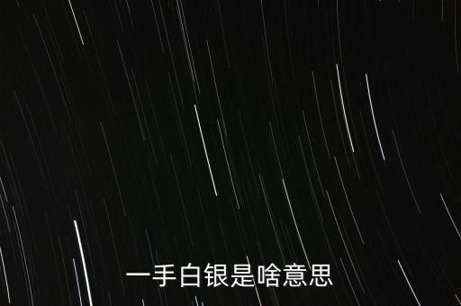 一手白銀是啥意思