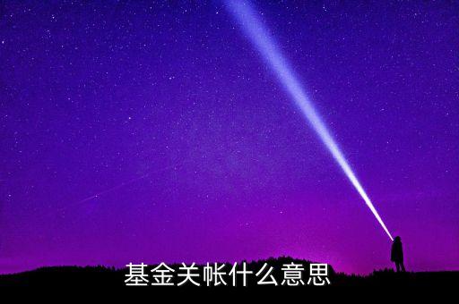 基金關(guān)帳什么意思