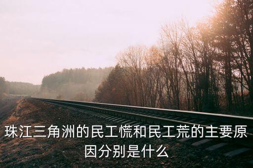 珠江三角洲的民工慌和民工荒的主要原因分別是什么
