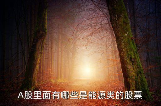 能源有什么股票，能源類股票有哪些