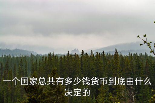 一個(gè)國家總共有多少錢貨幣到底由什么決定的