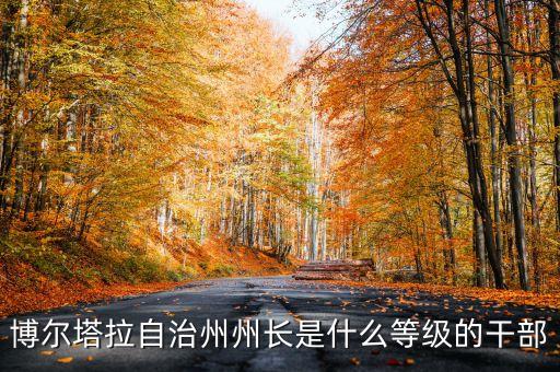 博爾塔拉自治州州長是什么等級的干部