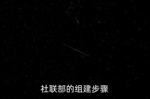 社聯(lián)部的組建步驟