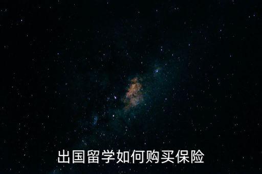 出國留學如何購買保險