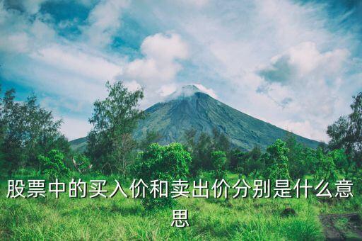 賣(mài)出價(jià)是什么意思，股票中的買(mǎi)入價(jià)和賣(mài)出價(jià)分別是什么意思