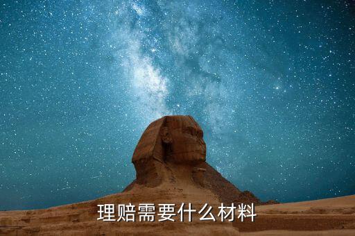 理賠需要什么材料