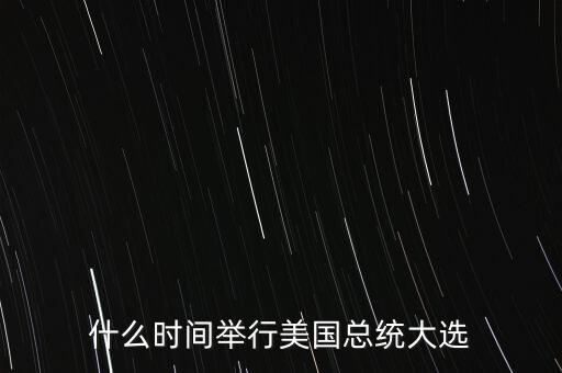什么時(shí)間舉行美國(guó)總統(tǒng)大選