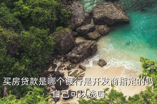 買房貸款是什么銀行，買房貸款是哪個銀行是開發(fā)商指定的嗎自己可以選嗎