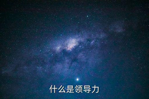 什么是領(lǐng)導(dǎo)力
