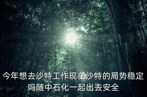 今年想去沙特工作現(xiàn)在沙特的局勢穩(wěn)定嗎隨中石化一起出去安全