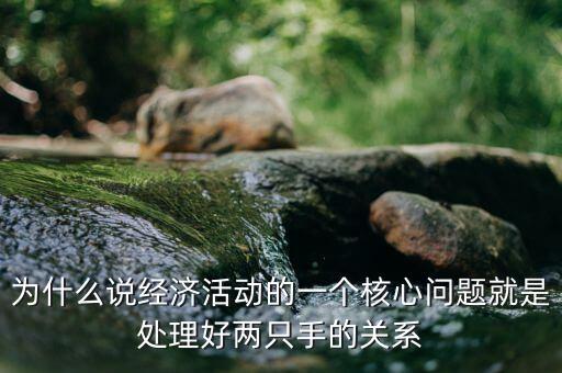 為什么說經(jīng)濟(jì)活動(dòng)的一個(gè)核心問題就是處理好兩只手的關(guān)系