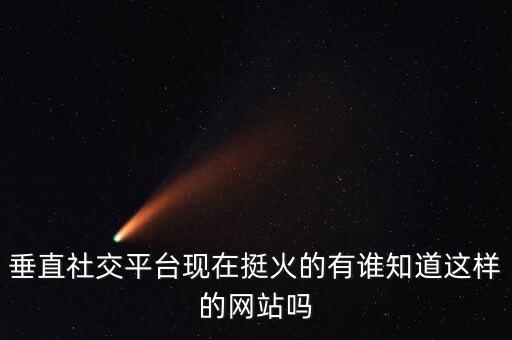 垂直社交平臺(tái)現(xiàn)在挺火的有誰知道這樣的網(wǎng)站嗎