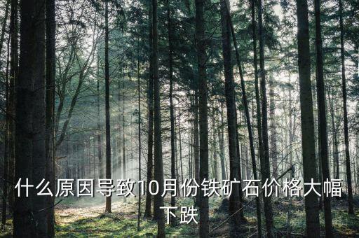 中國鐵礦石為什么下跌，鐵礦石期貨為什么下跌