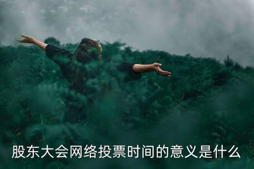 股東大會網(wǎng)絡(luò)投票時間的意義是什么