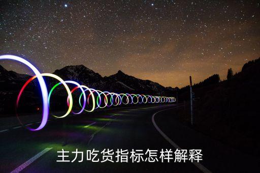 主力吃貨指標(biāo)怎樣解釋
