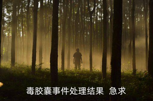 為什么會(huì)出現(xiàn)毒膠囊事件，毒膠囊事件處理結(jié)果  急求