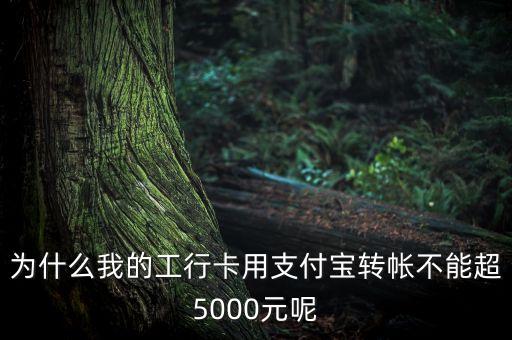 為什么我的工行卡用支付寶轉(zhuǎn)帳不能超5000元呢