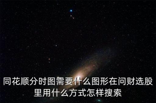 同花順?lè)謺r(shí)圖需要什么圖形在問(wèn)財(cái)選股里用什么方式怎樣搜索