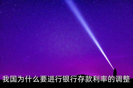 我國為什么要進行銀行存款利率的調(diào)整