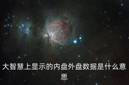 大智慧上顯示的內盤外盤數(shù)據(jù)是什么意思