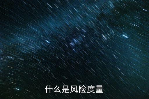 什么是風(fēng)險度量