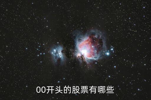 00打頭的是什么股票，00開頭的是什么股票