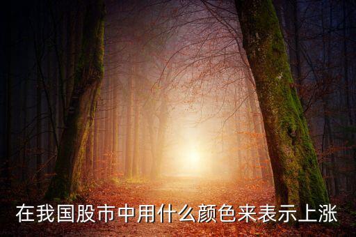 在我國股市中用什么顏色來表示上漲