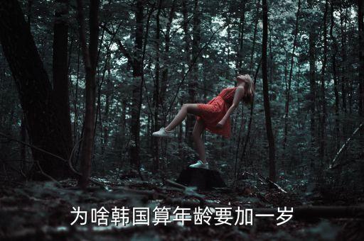 為啥韓國算年齡要加一歲