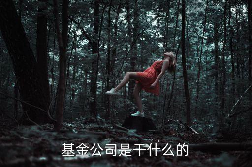 基金公司是干什么的