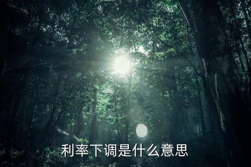 24日銀行存款利率下降什么意思，利率下調(diào)是什么意思