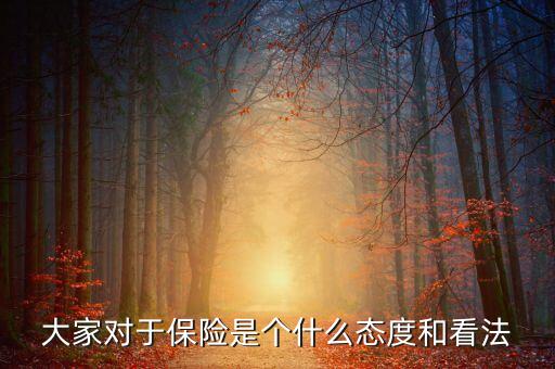 國家對保險持什么態(tài)度，大家對于保險是個什么態(tài)度和看法