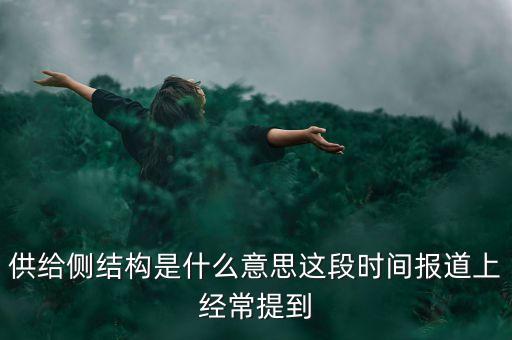 側(cè)結(jié)構(gòu)是什么意思，供給側(cè)結(jié)構(gòu)是什么意思這段時間報道上經(jīng)常提到