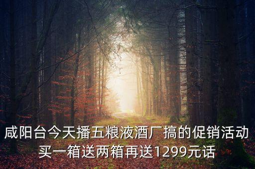 五糧液最近有什么活動(dòng)，五糧液集團(tuán)現(xiàn)在是不是在搞活動(dòng)買一箱酒送兩箱酒還送1200元的話