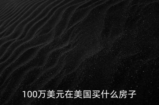 100萬(wàn)美元在美國(guó)買(mǎi)什么房子