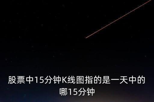 15分鐘k線是什么意思，股票中15分鐘K線圖指的是一天中的哪15分鐘