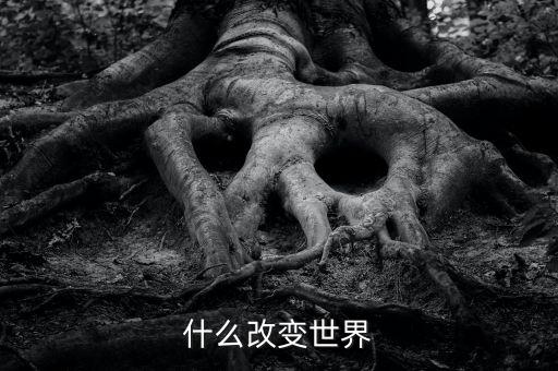改變世界的是什么，什么改變世界