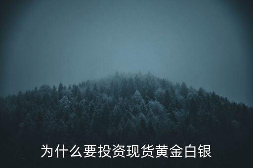 為什么要投資現貨黃金白銀