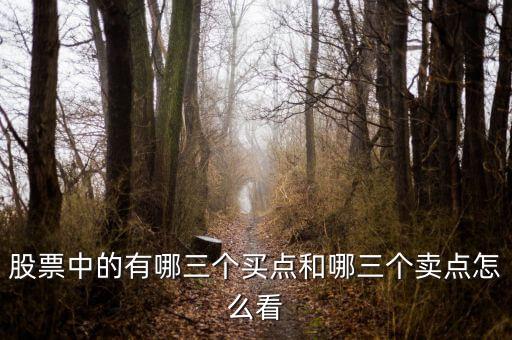 股票中的有哪三個(gè)買點(diǎn)和哪三個(gè)賣點(diǎn)怎么看