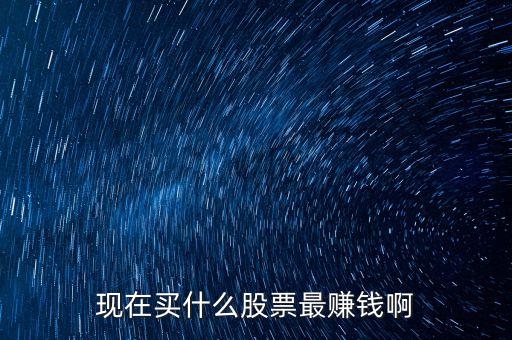 現在買什么股票最賺錢啊