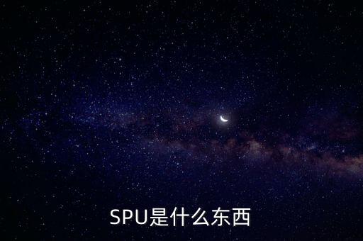 SPU是什么東西