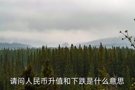 人民幣升值和貶值是什么意思，人民幣升值貶值是什么概念