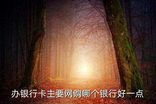 辦銀行卡主要網購哪個銀行好一點
